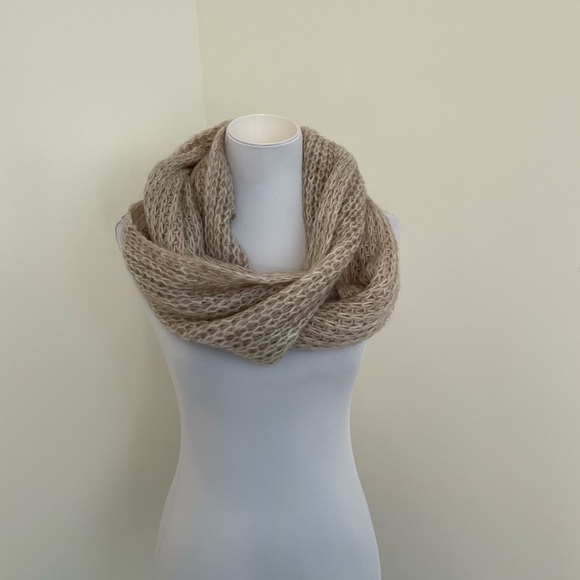 Cotton On Accessories - NWT Cotton On Beige Knit Infinity Scarf